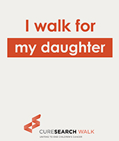 I walk for my daughter
